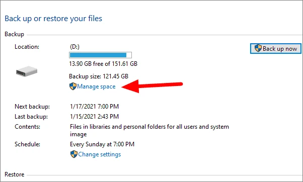 How to Delete Backup Files in Windows 10