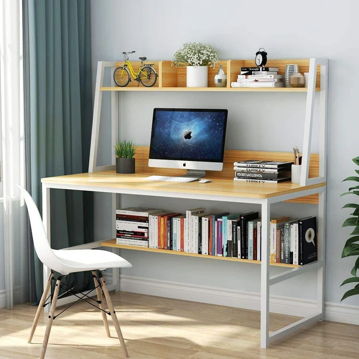Tribesigns Computer Desk with Bookshelf